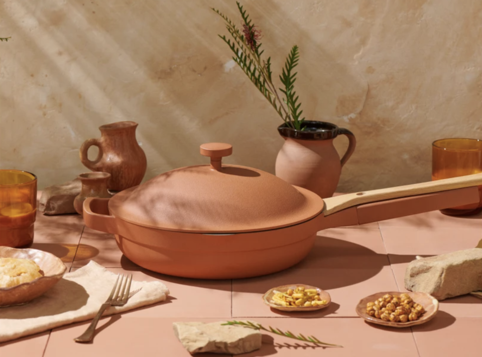 The Always Pan by Our Place is now available in a new terracotta colour. 