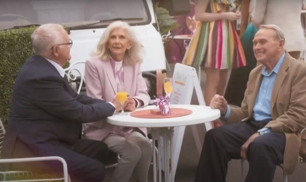 Madge Bishop and Doug Willis appeared as ghosts in the episode (Photo: Network 10)