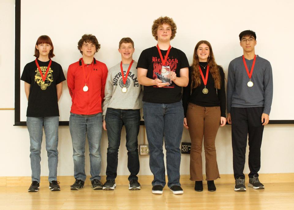 Finishing in second place in the mathematics challenge was the team from Marion Pleasant.