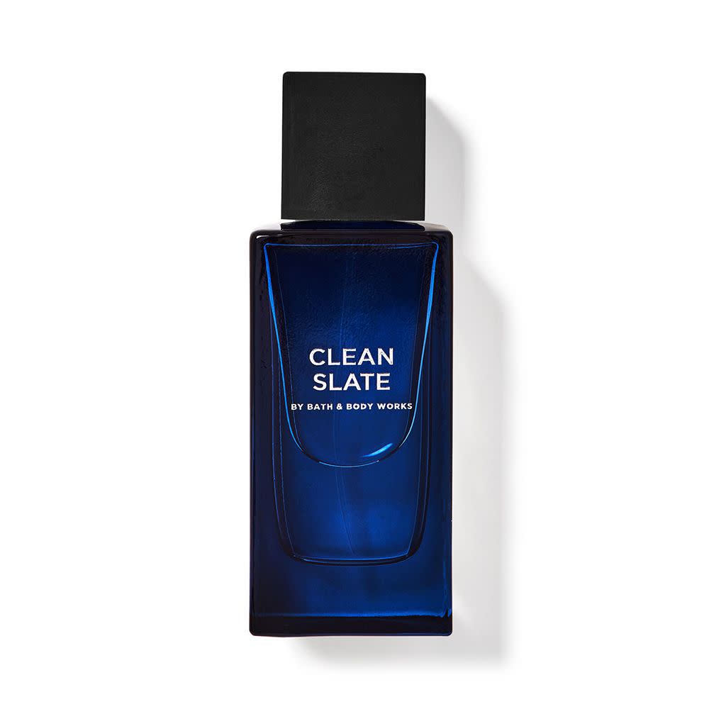 <p><a href="https://www.bathandbodyworks.com/p/clean-slate-cologne-026590665.html" rel="nofollow noopener" target="_blank" data-ylk="slk:Shop Now;elm:context_link;itc:0;sec:content-canvas" class="link rapid-noclick-resp">Shop Now</a></p><p>Clean Slate Cologne</p><p>$44.95</p><p>bathandbodyworks.com</p>