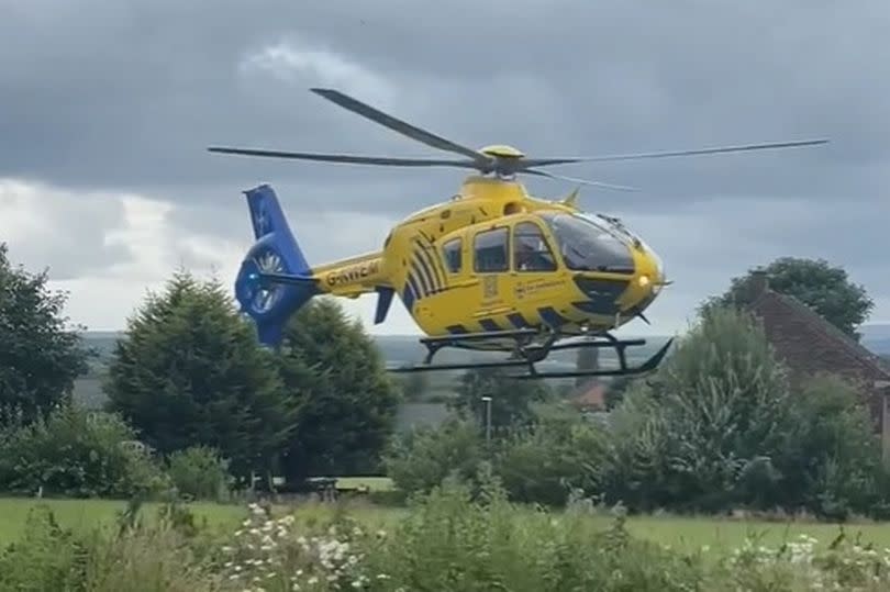 The air ambulance responding in Middleton