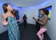 LOS ANGELES, CA - SEPTEMBER 20: (L-R) Keisha Whitaker and True Whitaker attend the Nintendo Hosts Wii U Experience In Los Angeles on September 20, 2012 in Los Angeles, California. (Photo by Michael Buckner/Getty Images for Nintendo)