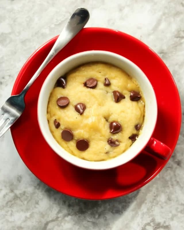 no bake cookies chocolate chip mug cookie