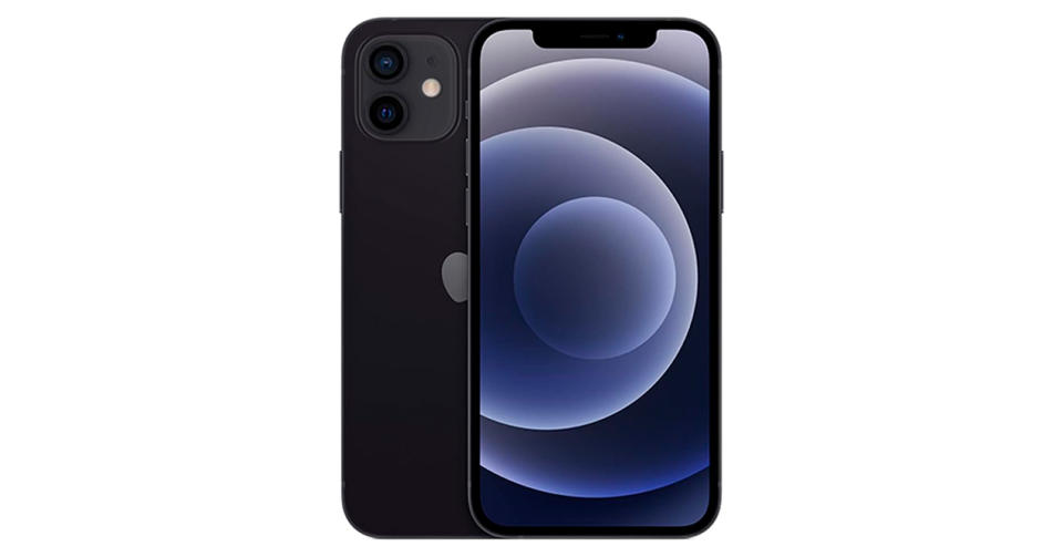 El iPhone 12 en color negro. (Foto: Amazon México)