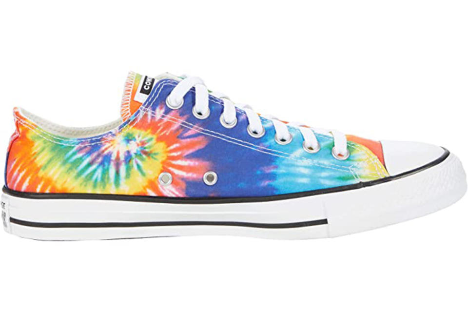 chuck taylor all star, low top sneakers, tie dye sneakers