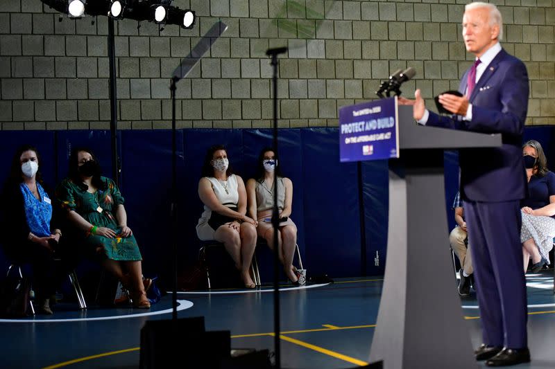 U.S. Democratic presidential candidate Joe Biden holds campaign event in Lancaster, Pennsylvania