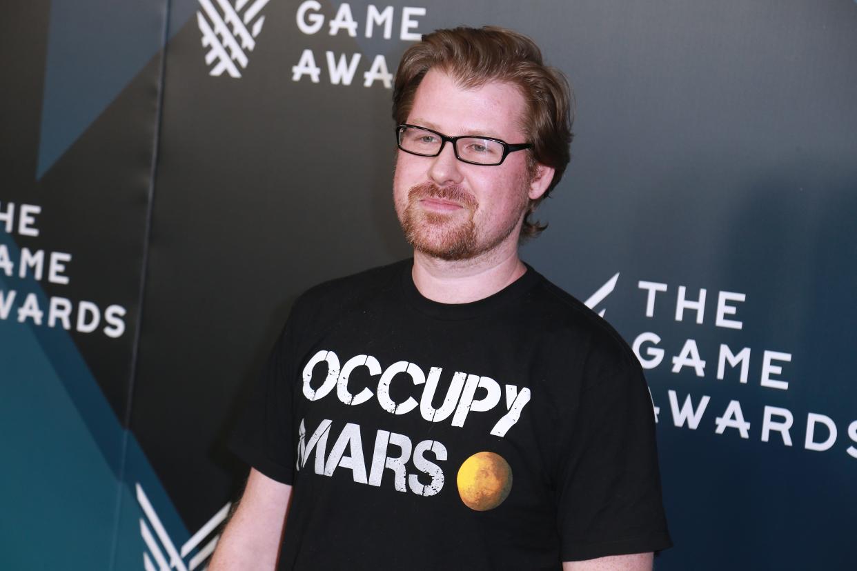 "Rick and Morty" co-creator and star Justin Roiland is pictured at The Game Awards 2017.