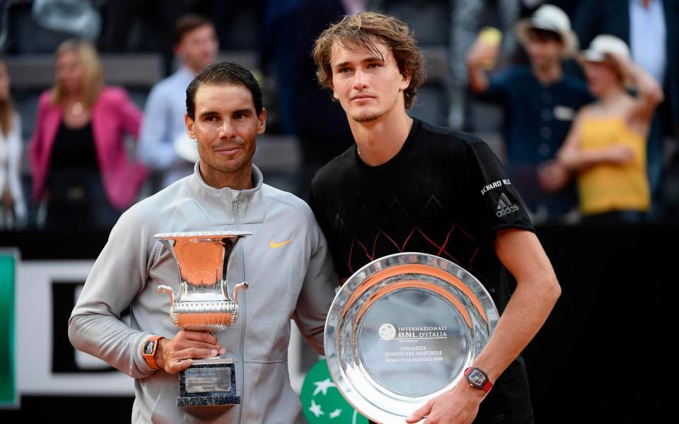 Alexander Zverev lost to Rafael Nadal in Rome on Sunday - AFP