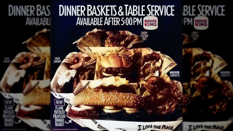 Burger King Dinner Baskets ad