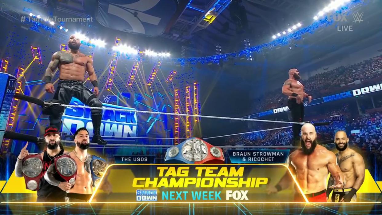 Braun Strowman And Ricochet Win Tag Title Contenders Tournament On 2/3 WWE SmackDown