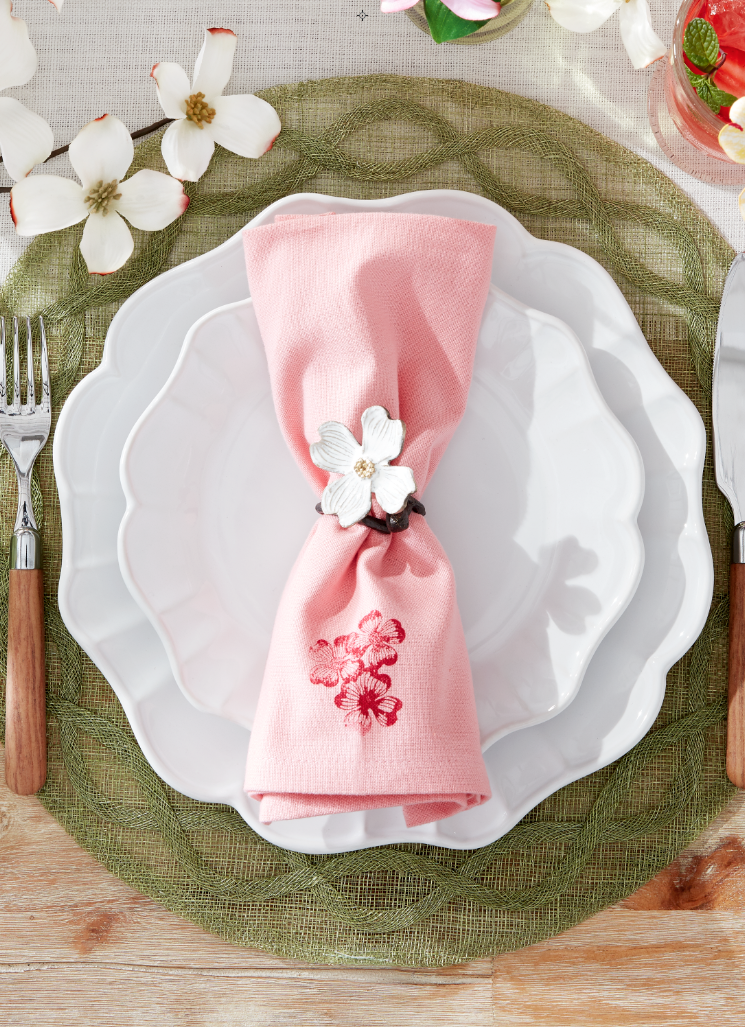 <p>Here's a sweet idea for this year's Easter brunch: Make your own custom napkins by rolling a floral stamp with a thin layer of fabric paint (here, red) and applying it to light pink linens.</p><p><a class="link " href="https://www.amazon.com/Tulip-41438-Dimensional-Fabric-Paint/dp/B0011451HQ?tag=syn-yahoo-20&ascsubtag=%5Bartid%7C10050.g.1111%5Bsrc%7Cyahoo-us" rel="nofollow noopener" target="_blank" data-ylk="slk:SHOP RED FABRIC PAINT;elm:context_link;itc:0;sec:content-canvas">SHOP RED FABRIC PAINT</a></p>