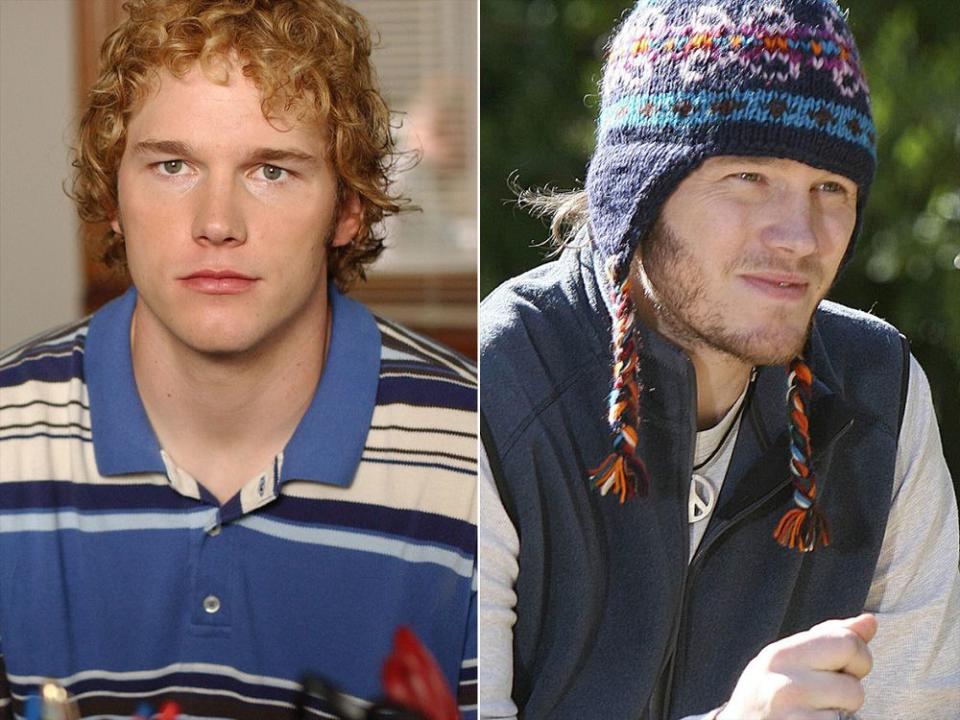 Chris Pratt in <em>Everwood </em>(L) and <em>The O.C.</em>