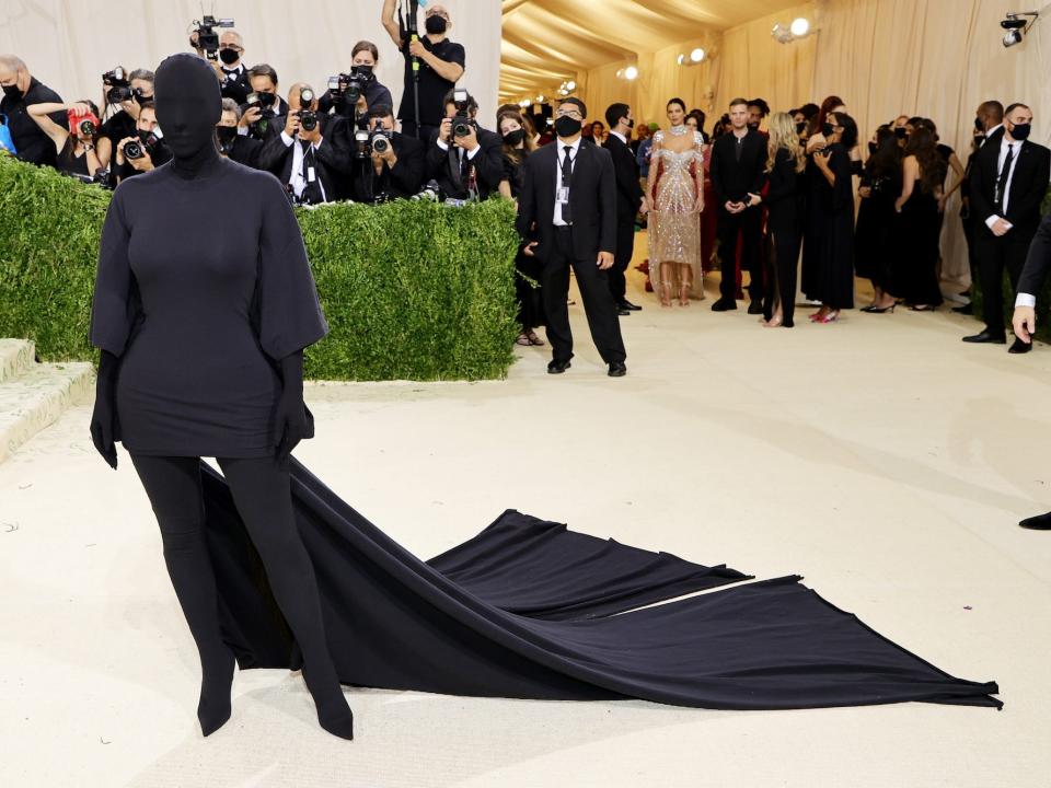 Kim Kardashian West at the 2021 Met Gala.