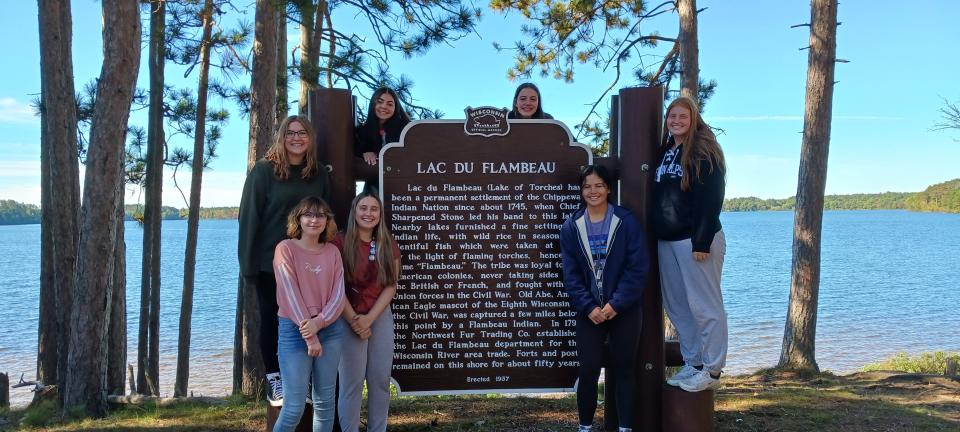 Prescott High School students visit the Lac du Flambeau Reservation in Wisconsin to learn more about Indigenous culture.