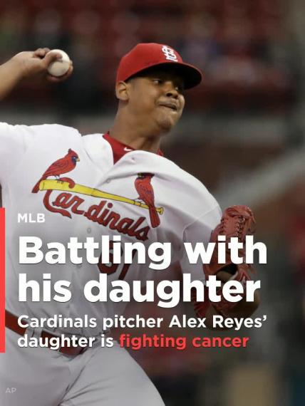 Cardinals pitcher Alex Reyes' daughter is battling cancer while he battles a season-ending injury