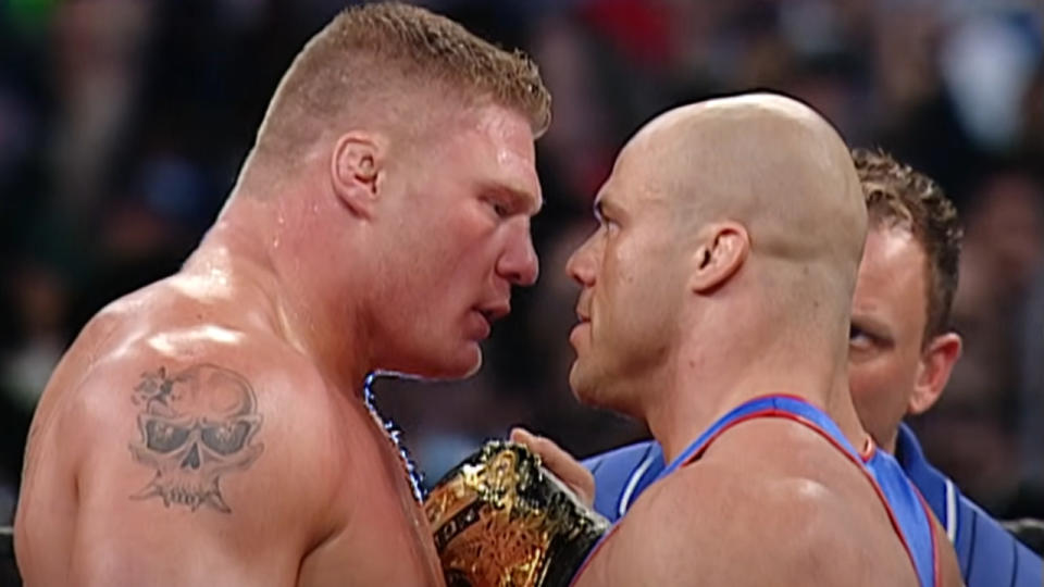 Brock Lesnar Vs. Kurt Angle (WrestleMania 19)