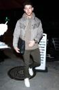 Nick Jonas steps out in comfy casual wear on Monday in L.A., ahead of his band's performance at this weekend's Grammy Awards. 