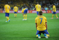 KIEV, UKRAINE - JUNE 15: Sebastian Larsson of Sweden sits dejected during the UEFA EURO 2012 group D match between Sweden and England at The Olympic Stadium on June 15, 2012 in Kiev, Ukraine. (Photo by Christopher Lee/Getty Images)