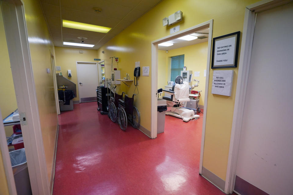 An examination room at the Jackson Women's Health Organization (Rogelio V. Solis / AP)