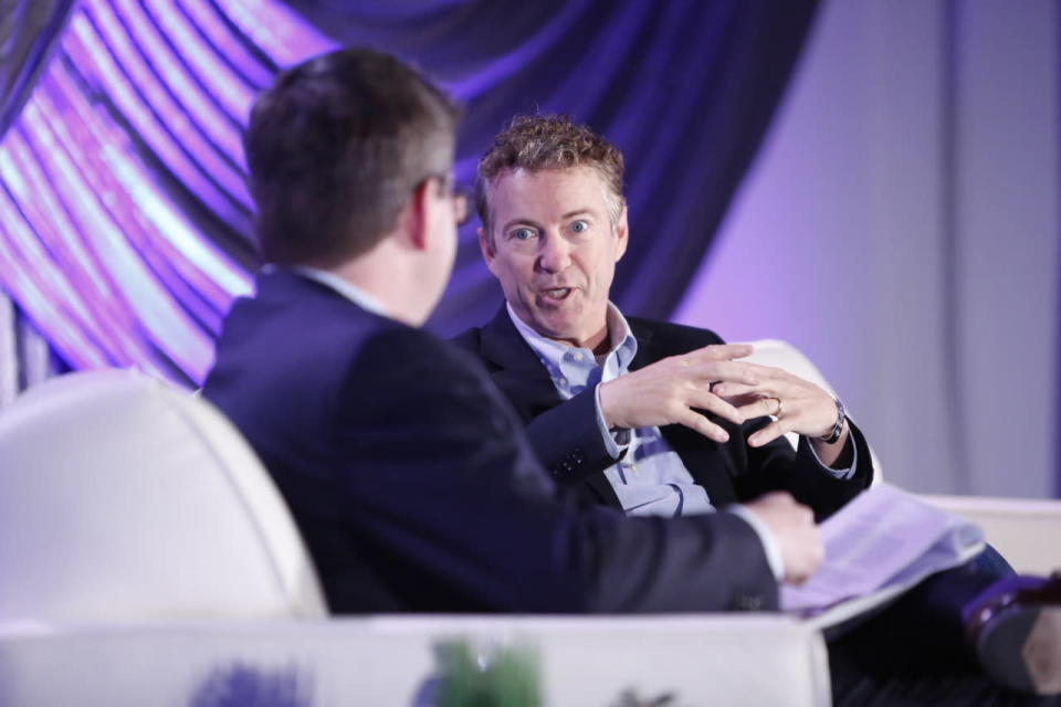 Sen. Rand Paul is interviewed by Olivier Knox.