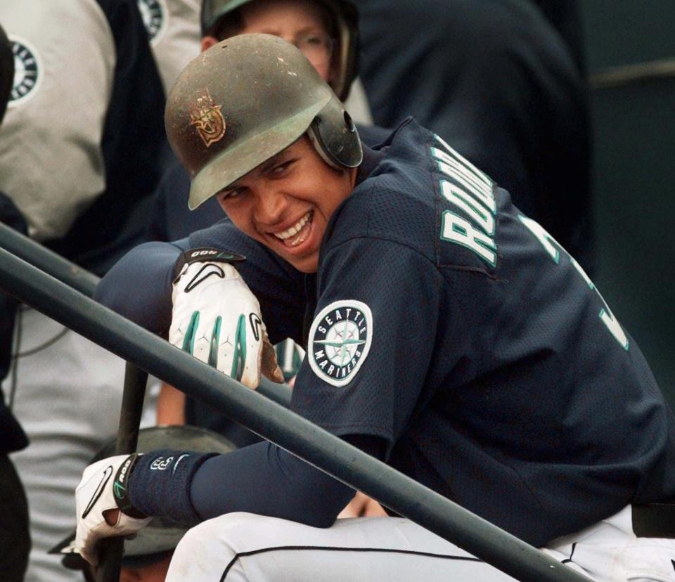 Alex Rodriguez has the first of his eight career 40-HR seasons in 1998.