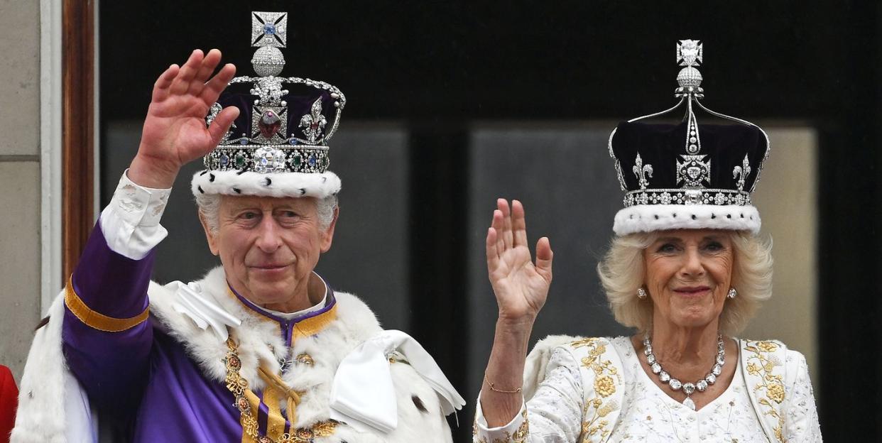 their majesties king charles iii and queen camilla coronation day