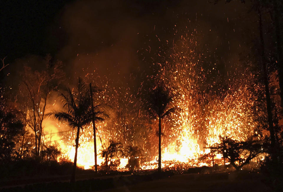 FOTOS | La gigantesca fuente de lava del Kilauea