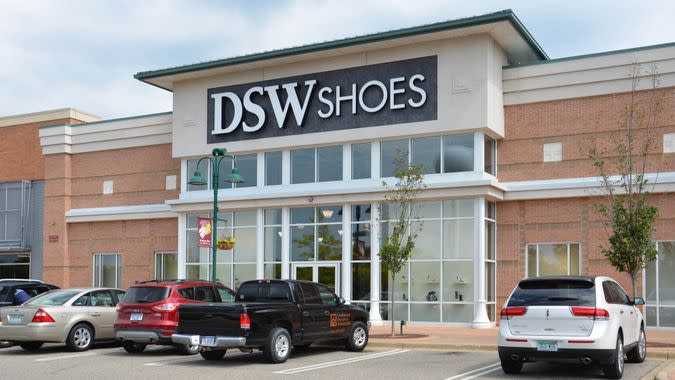 BRIGHTON, MI - AUGUST 22: DSW Shoes, whose Brighton, MI store is shown August 22, 2015, has over 350 stores.