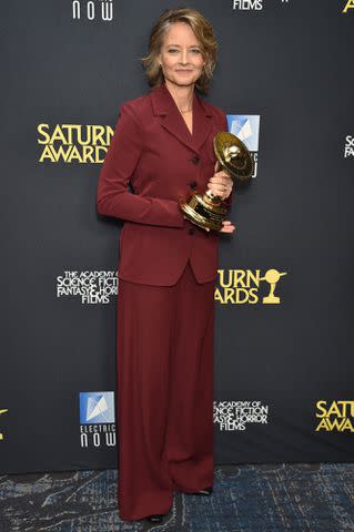 <p>Gregg DeGuire/Variety via Getty</p> Foster at the Saturn Awards on Sunday