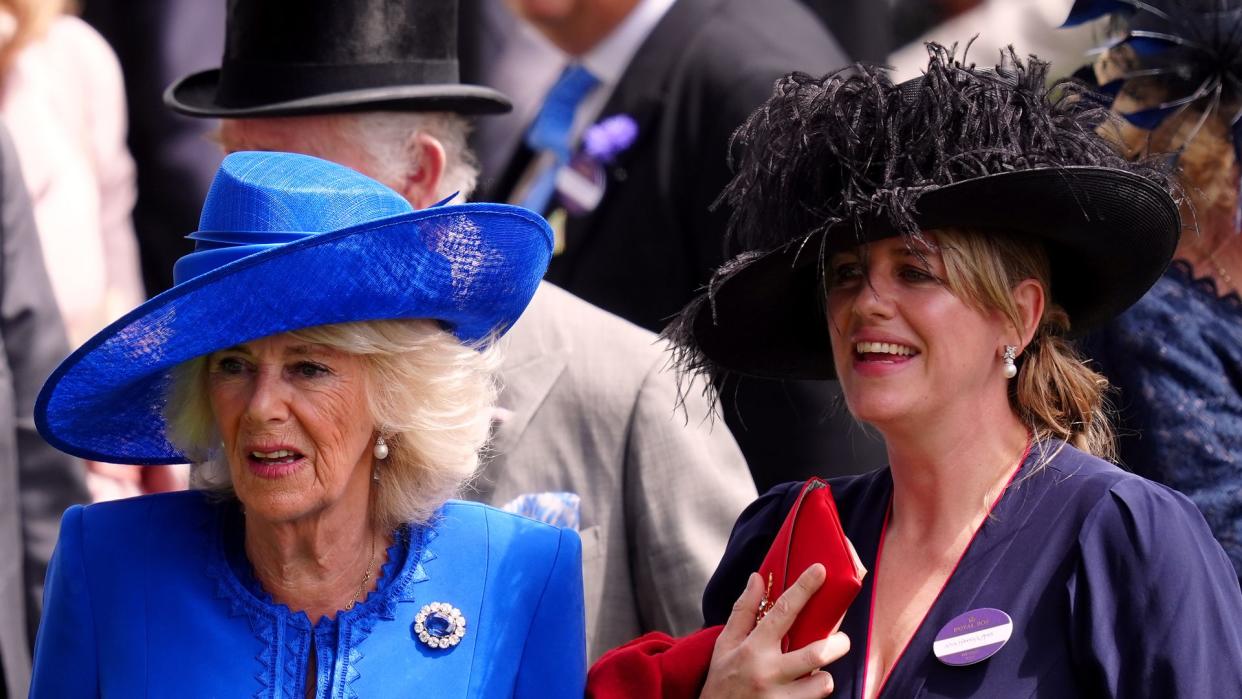 queen camilla and daughter at ascot