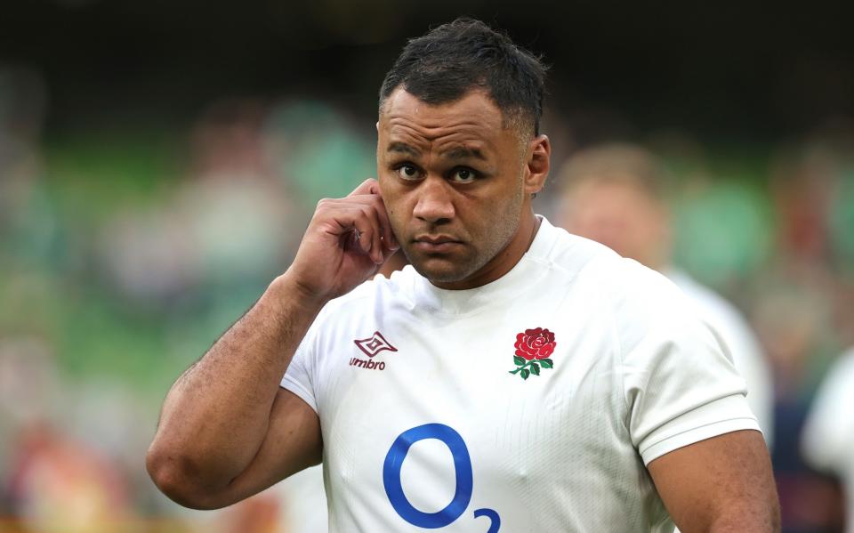 Billy Vunipola in action for England