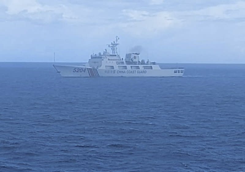 A photo of the Chinese ship released by Indonesian Maritime Security Agency. Source: Indonesian Maritime Security Agency via AP 