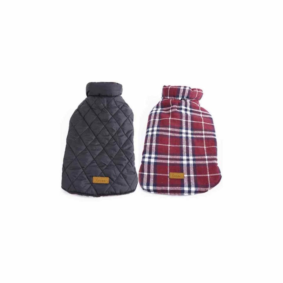 Reversible British Style Plaid Dog Vest