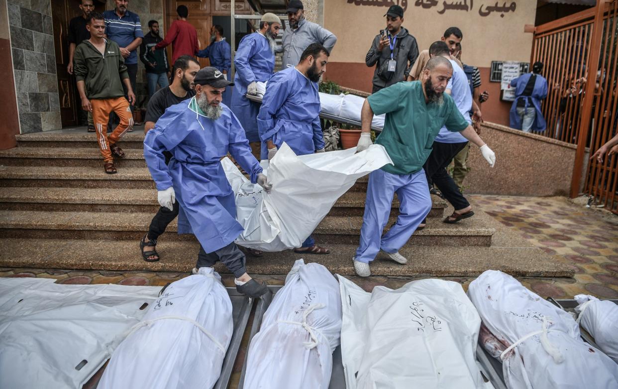 Nasser Hospital in Khan Yunis, Gaza