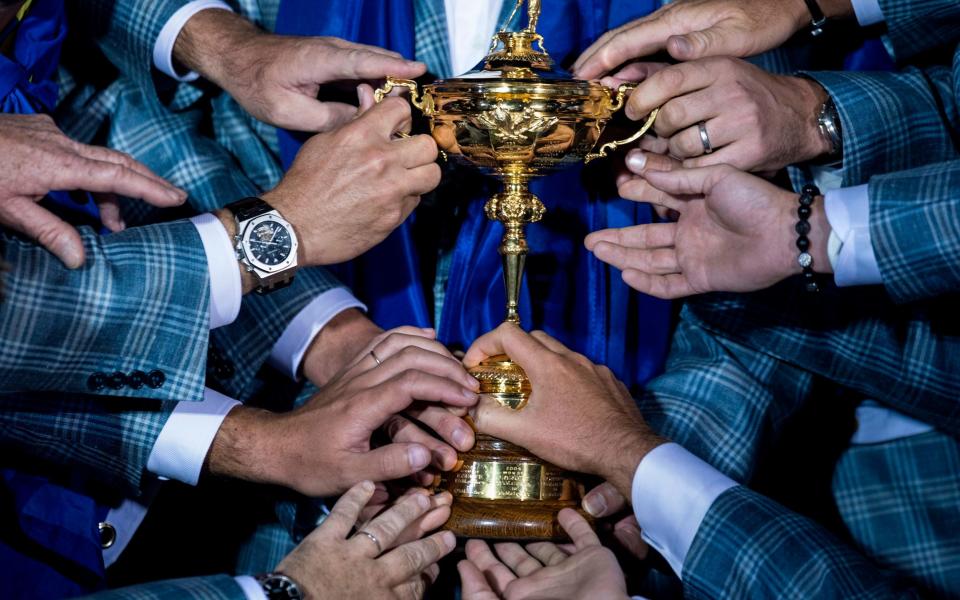 Hands on the Ryder Cup
