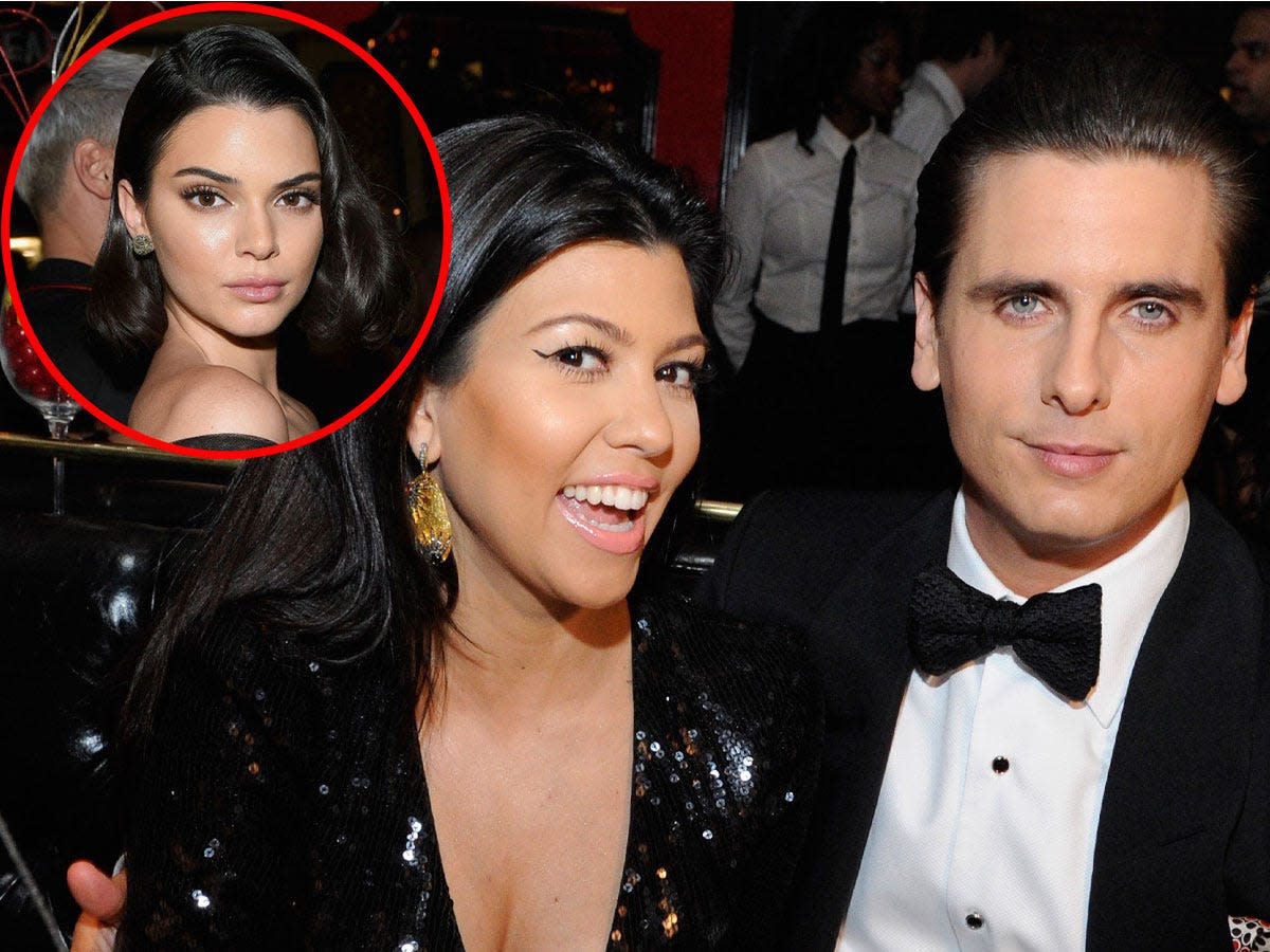 kendall jenner, kourtney kardashian, scott disick