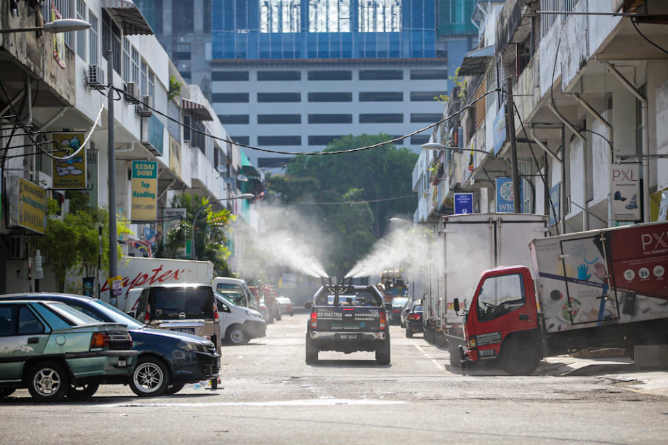 The sanitisation activities were carried on public space outside the mosque's area, including the roads.