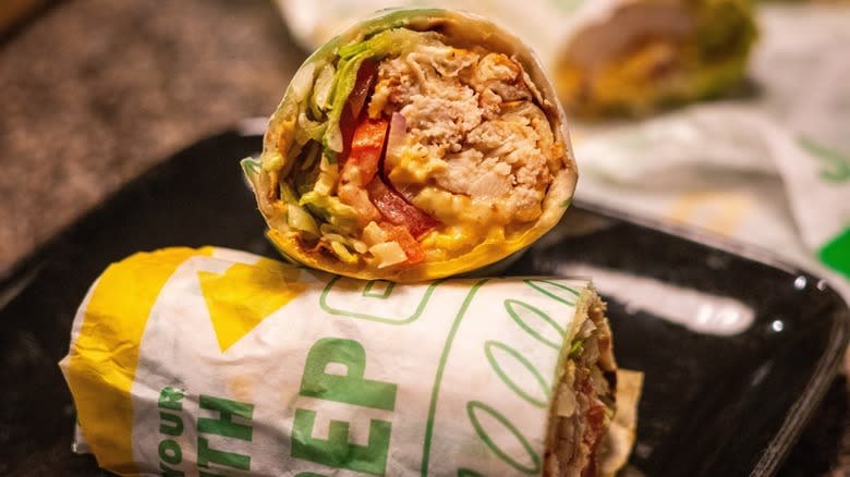 Subway chicken wrap 