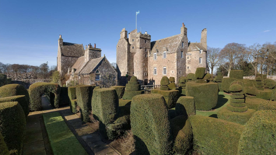 the grounds of Earshall castle, home to the ghost of Bloody Bruce