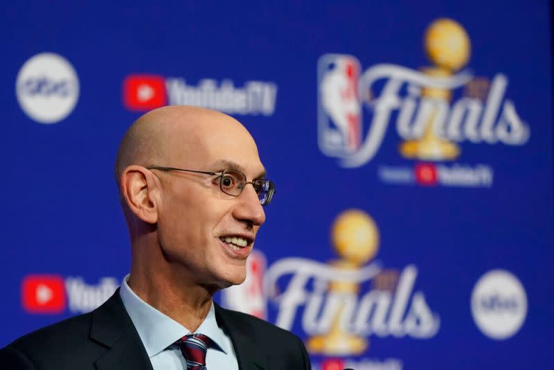 ▲NBA總裁Adam Silver。（圖／美聯社／達志影像）