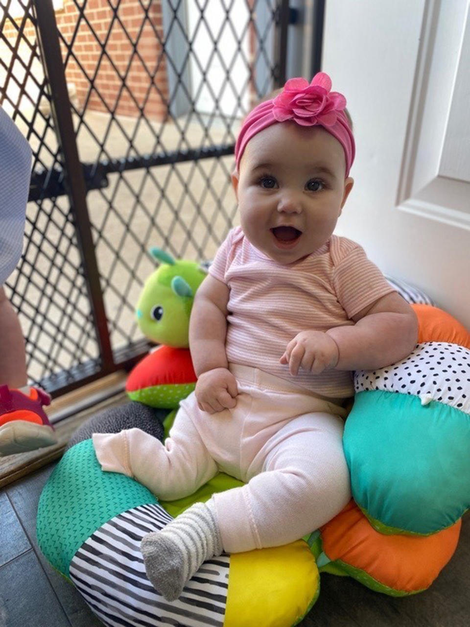 At her 18 week appointment, Meredith learned her daughter would be born without a femur or a fibula. (Courtesy Gerber / Slish Family)