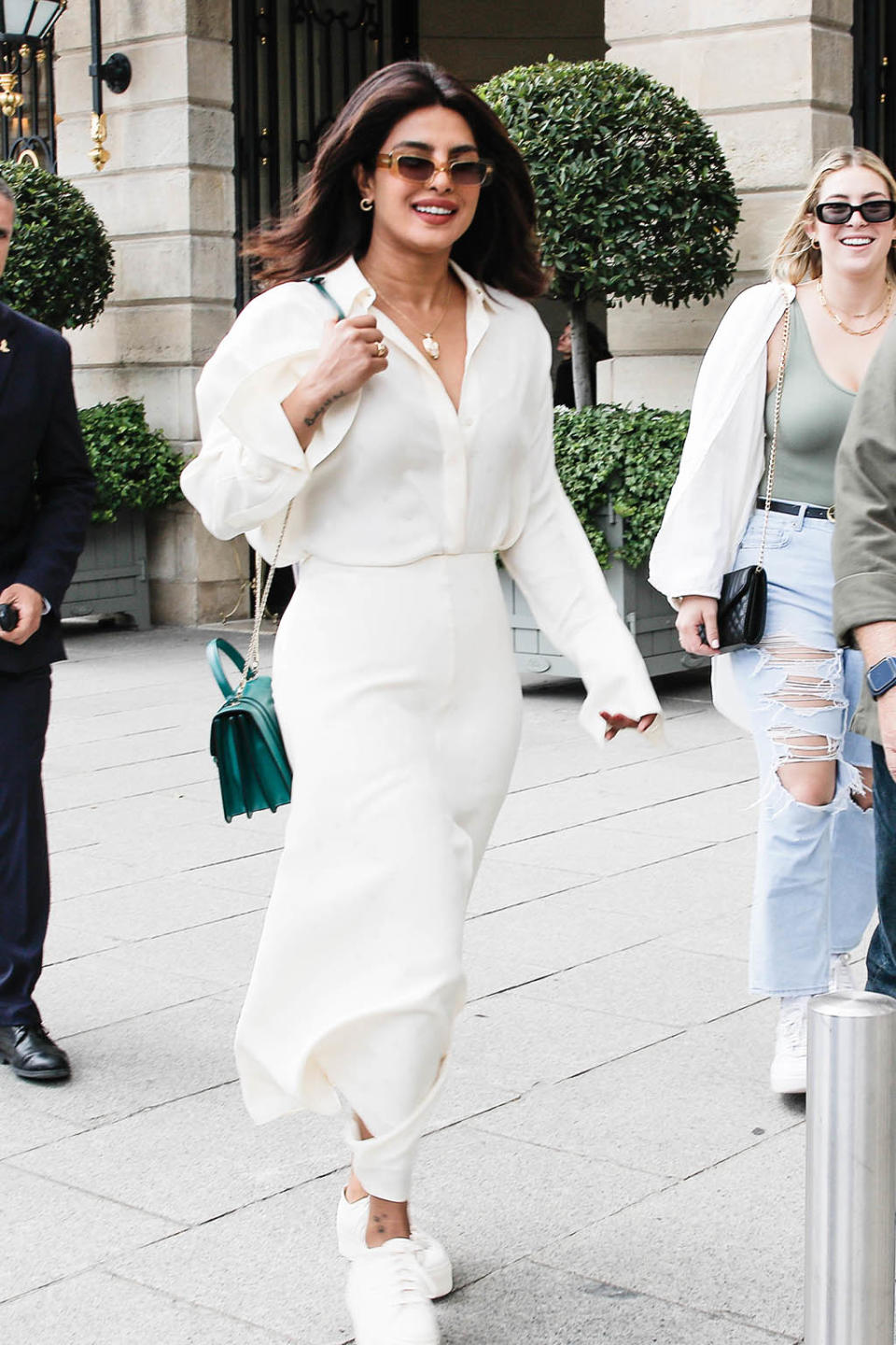 Priyanka Chopra leaves her hotel in Paris on June 7, 2022. - Credit: Spread Pictures / MEGA