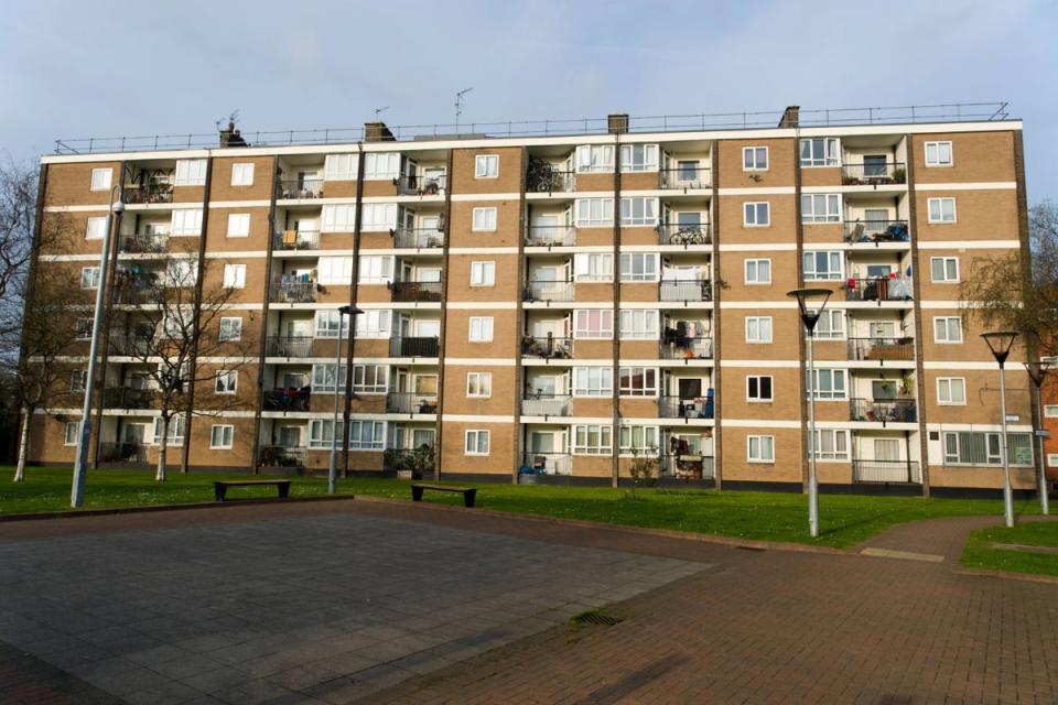 Britain’s biggest mortgage lender today said flats are back in fashion as first time buyers target smaller properties due to high mortgage costs (Alamy/PA)