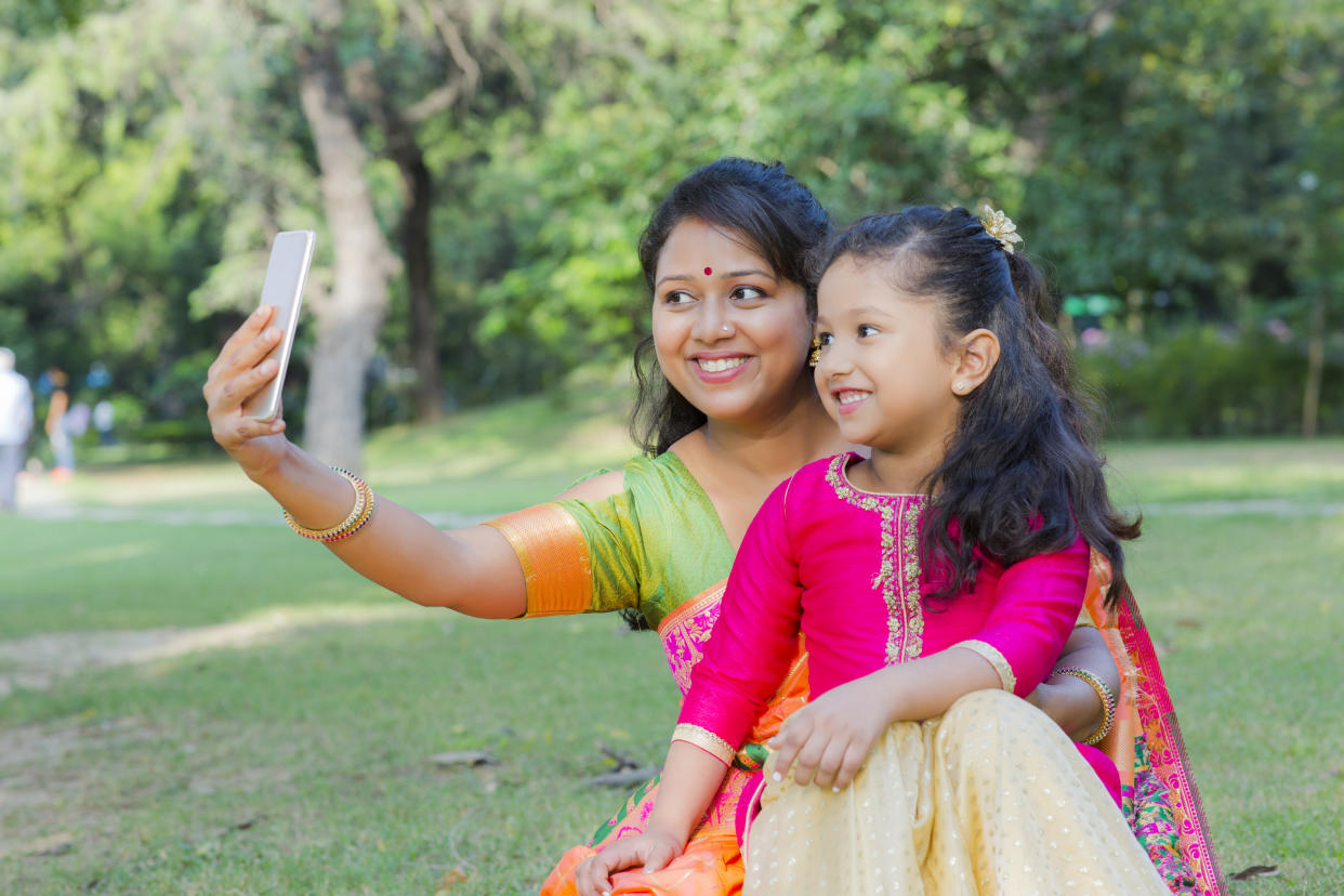 Public Park, Mother, Child, Indian, South,