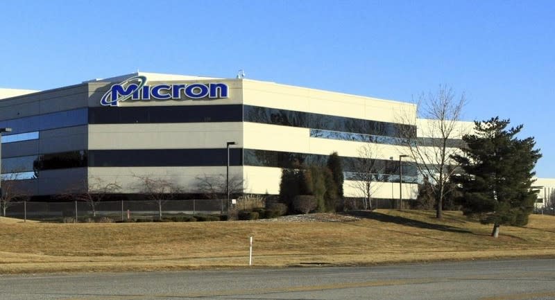 The main entrance to Micron corporate headquarters in Boise, Idaho, February 3, 2012. REUTERS/Brian Losness