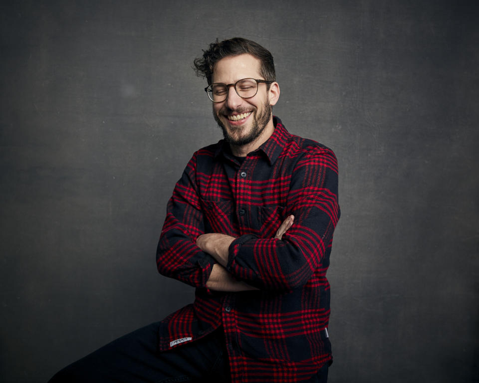 Andy Samberg poses for a portrait to promote the film "Palm Springs" at the Music Lodge during the Sundance Film Festival on Saturday, Jan. 25, 2020, in Park City, Utah. (Photo by Taylor Jewell/Invision/AP)