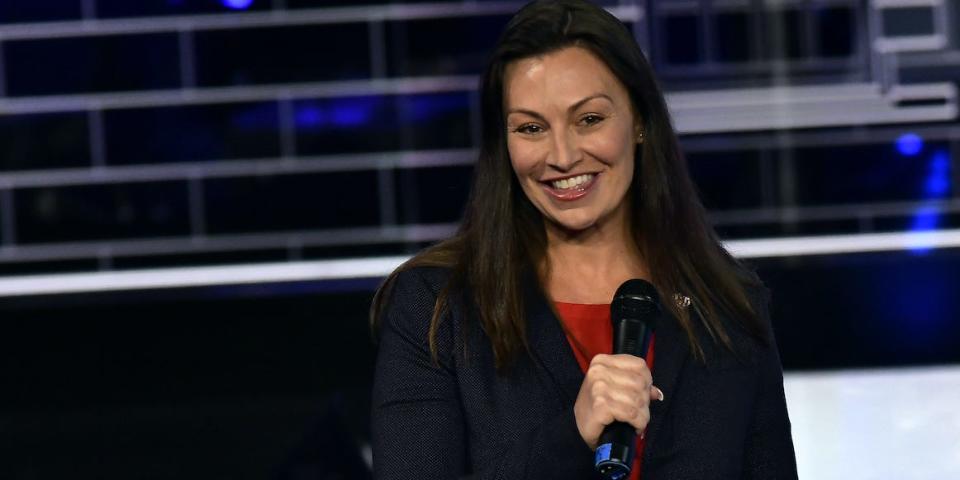 NBC NEWS ELECTION COVERAGE -- The First Democratic Debate -- Pictured: Nikki Fried, Florida Agriculture and Consumer Services Commissioner at The Knight Concert Hall, Miami Florida on Wednesday, June 26, 2019 -- (Photo by: Gustavo Cabellero /NBC News/MSNBC/Telemundo/NBCU Photo Bank/NBCUniversal via Getty Images)