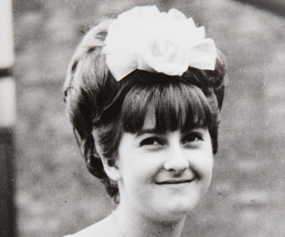 Mary Bastholm pictured in 1968 when she was 15 years old -  SWNS