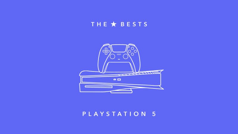 an illustration of a playstation 5 showing off the best ps5 games