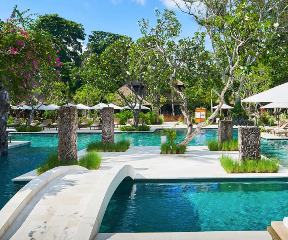 Hyatt Regency pool in Sanur, Bali